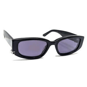 Dezi Cuffed Black Fashion Sunglasses Size: 53-19 Rectangular Thick Classy Style